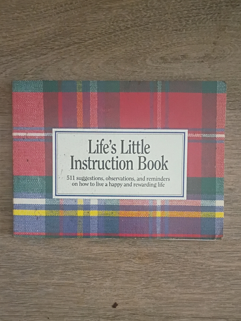 Life's Little Instruction Book - Plaid Hardcover
